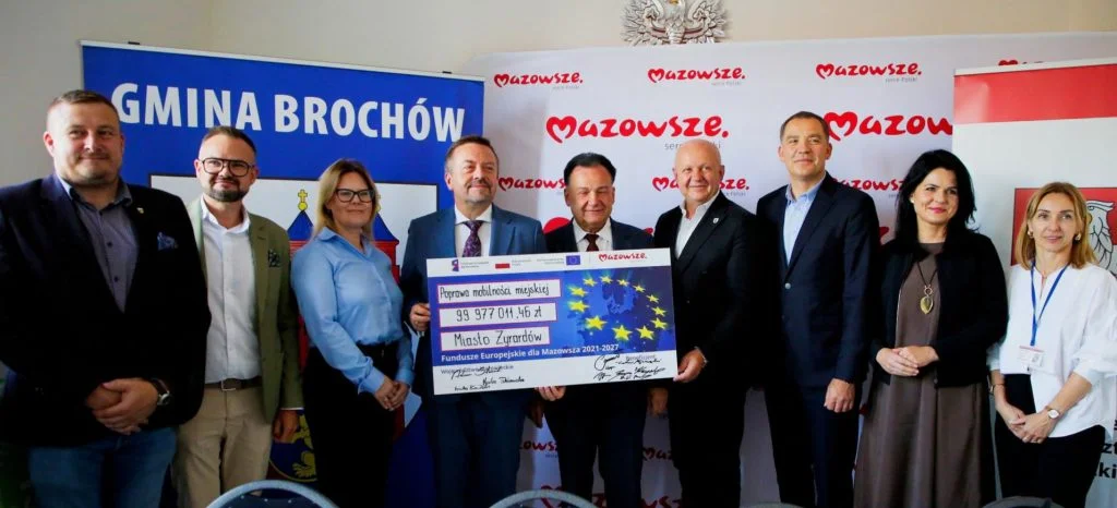 ŻYRARDOWSKI OBSZAR FUNKCJONALNY  z dofinansowaniem w wysokości 100 mln złotych.