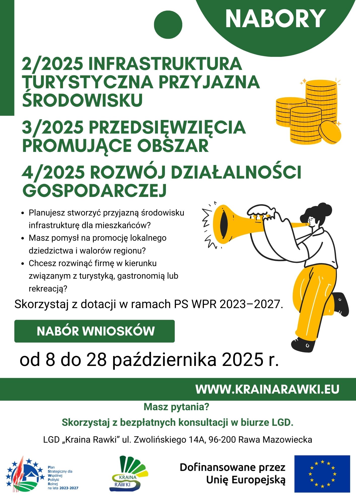 Nabór wniosków w LGD „Kraina Rawki"
